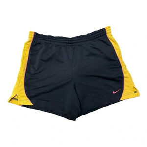 Nike Black & Yellow Athletic Running‎ Shorts Medium